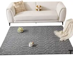 GENERICO - ALFOMBRA JACQUARD DE ALGODON 160X200CM