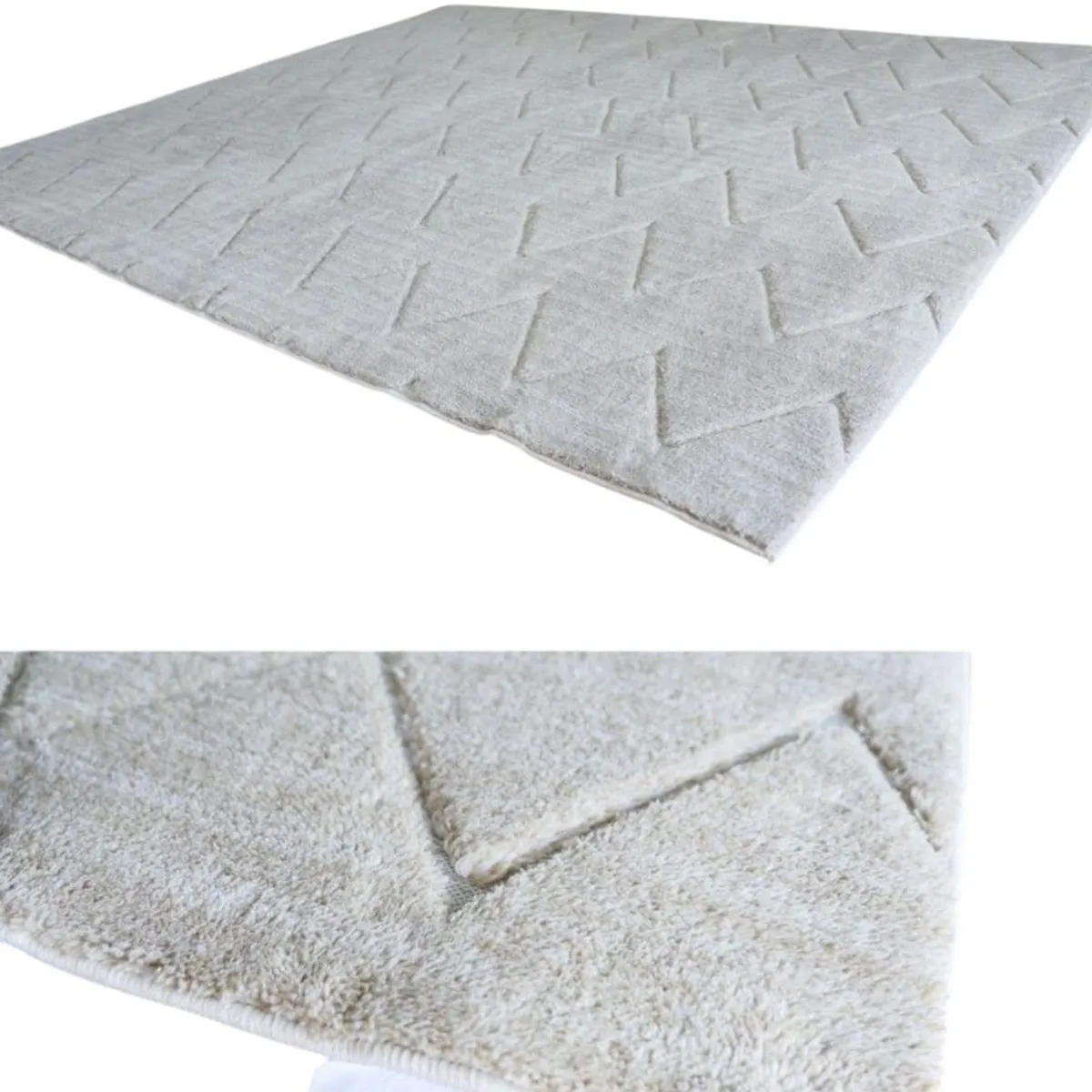 GENERICO - ALFOMBRA JACQUARD DE ALGODON 160X200CM