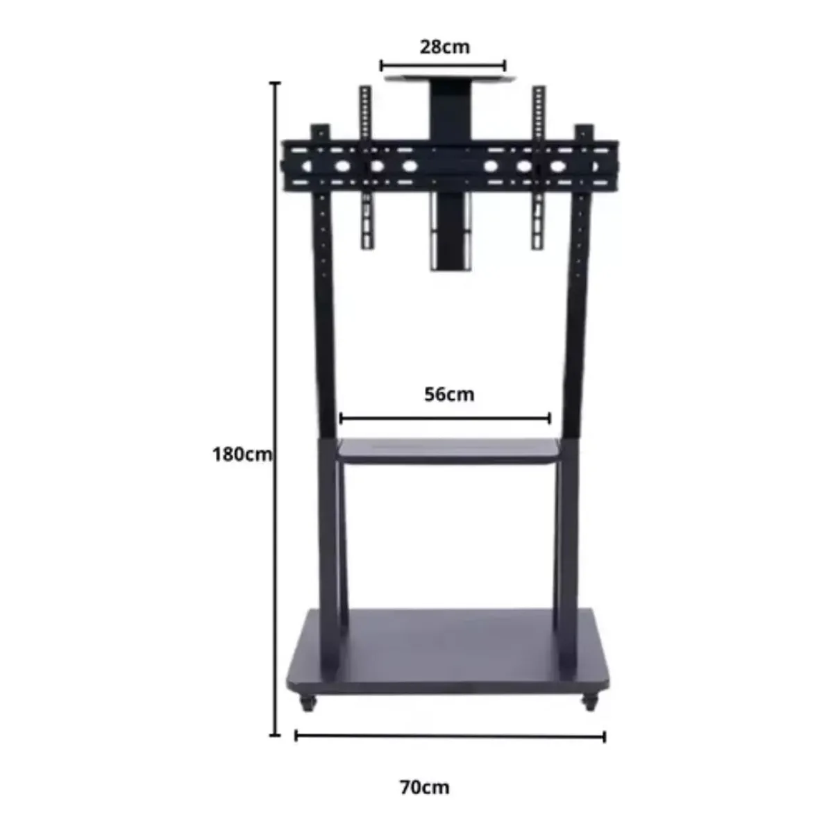 GENERICO - Soporte Tv Stand Movil Pie Con Ruedas 32 A 75 Pantalla Plana