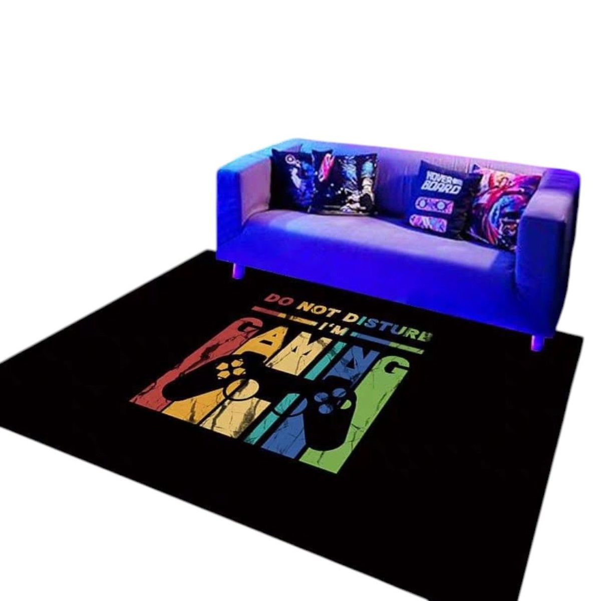 GENERICO - Alfombra Con Diseño Gamer 150x200 Cm