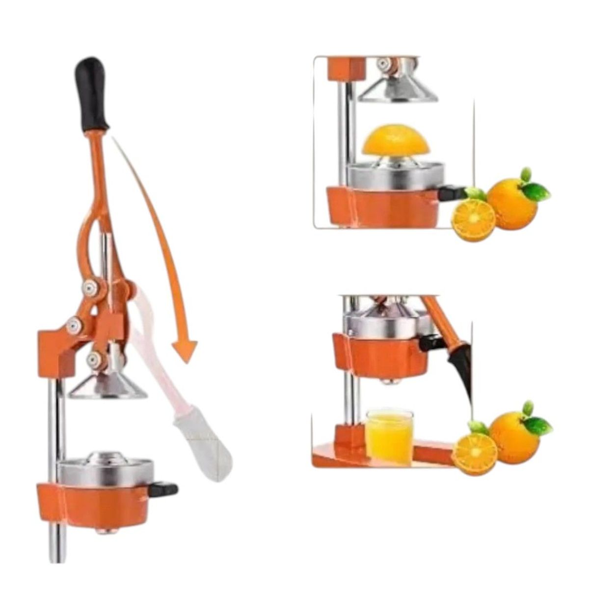 GENERICO - Exprimidor De Naranja Saca Jugos Acero Inoxidable