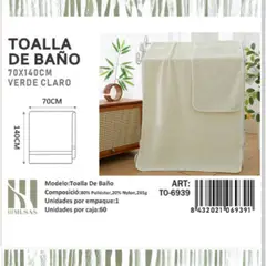 GENERICO - Toalla De Microfibra Suave 70X140Cm Imussa