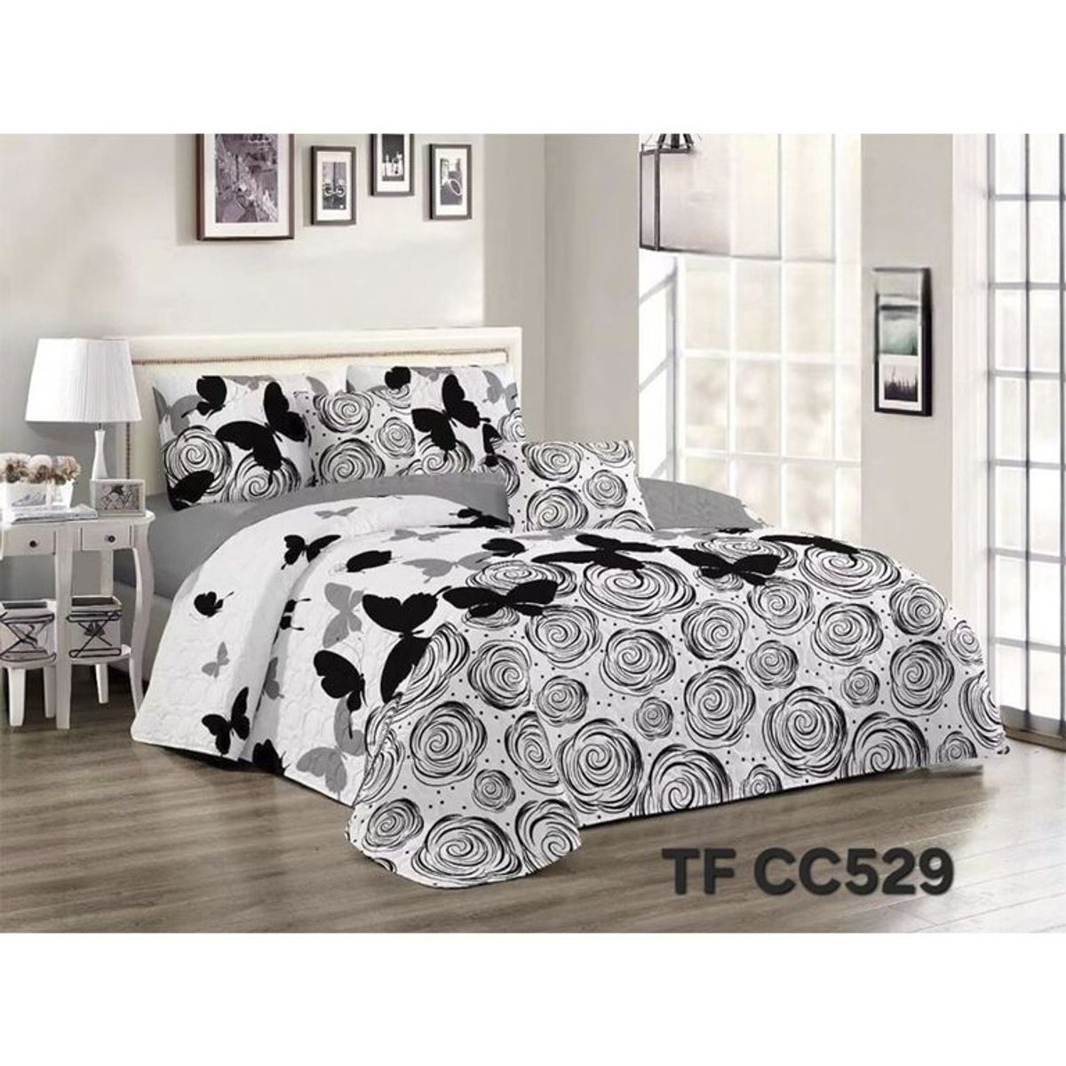 GENERICO - Cubrecama Quilt De Verano Tf Con Diseño 2 Plazas