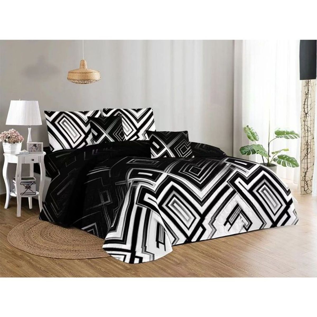 GENERICO - Cubrecama Quilt De Verano Tf Con Diseño 2 Plazas