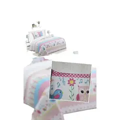 GENERICO - Cubrecama Quilt Con Chiporro Diseño 1.5