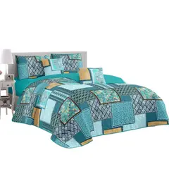 GENERICO - Cubrecama Quilt De Verano Con Diseño Tf King
