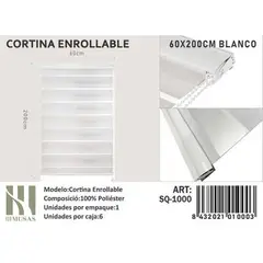 GENERICO - Cortina Roller Dia Y Noche 80X200 Cm