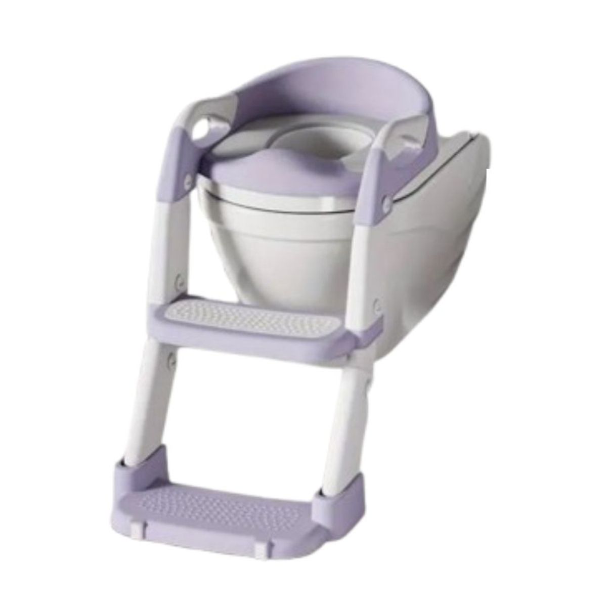 GENERICO - Asiento De Baño Plegable Multifuncional 3En1 Infantil Morado