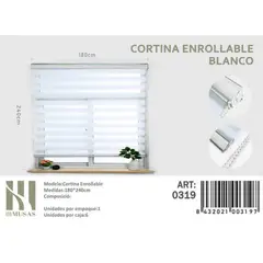 GENERICO - Cortina Roller Dia Y Noche 180X240 Cm