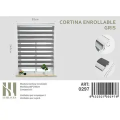 GENERICO - Cortina Roller Dia Y Noche 80X240 Cm