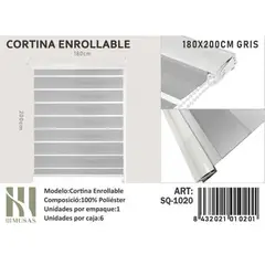 GENERICO - Cortina Roller Dia Y Noche 100X240 Cm
