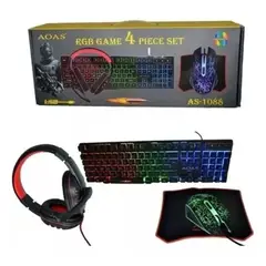 GENERICO - Set Gamer Para Pc Teclado Mouse Audifonos Mousepad