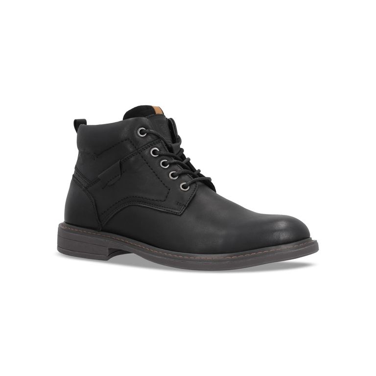 Botines Hombre Cuero Negro Revard