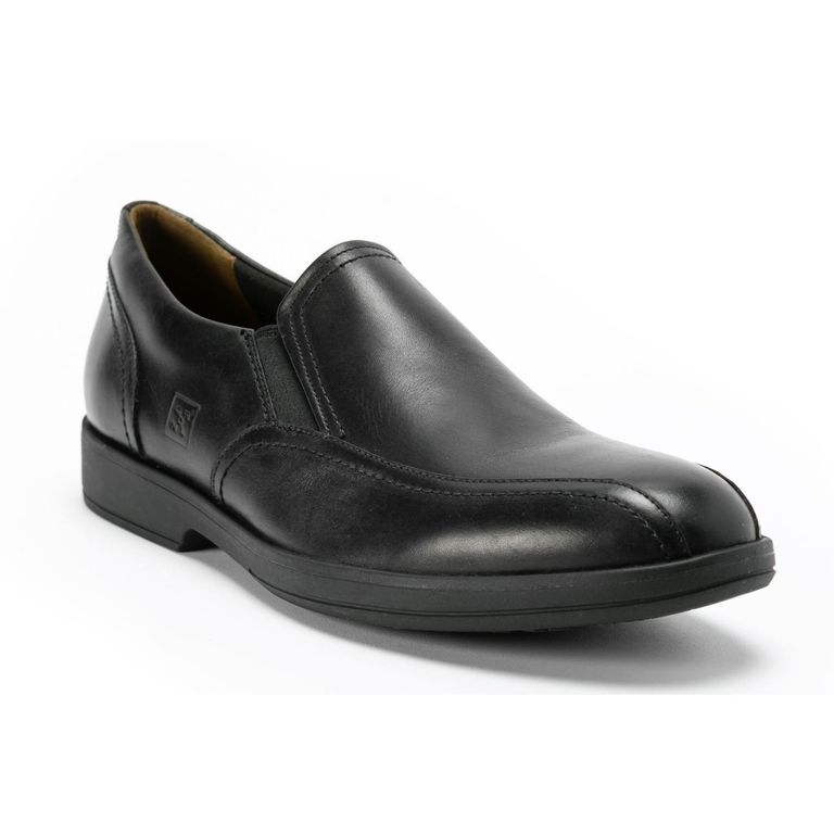 Zapatos Slip-On Hombre 24 Flex Cuero Blisser Negro