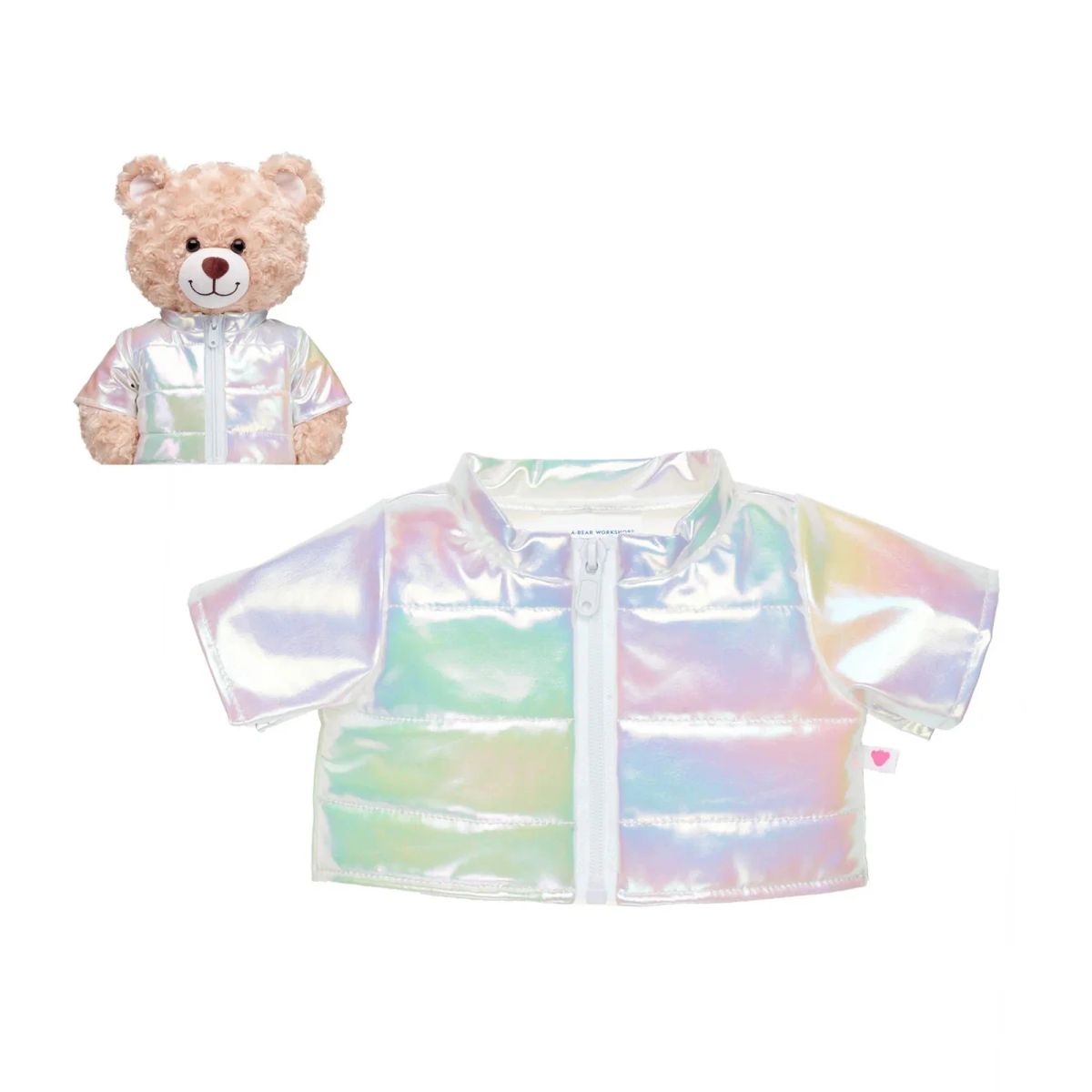 BUILD A BEAR - PARKA PLATEADA 25 BUILD-A-BEAR