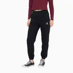 CONVERSE - Pantalón Basic Mujer Negro