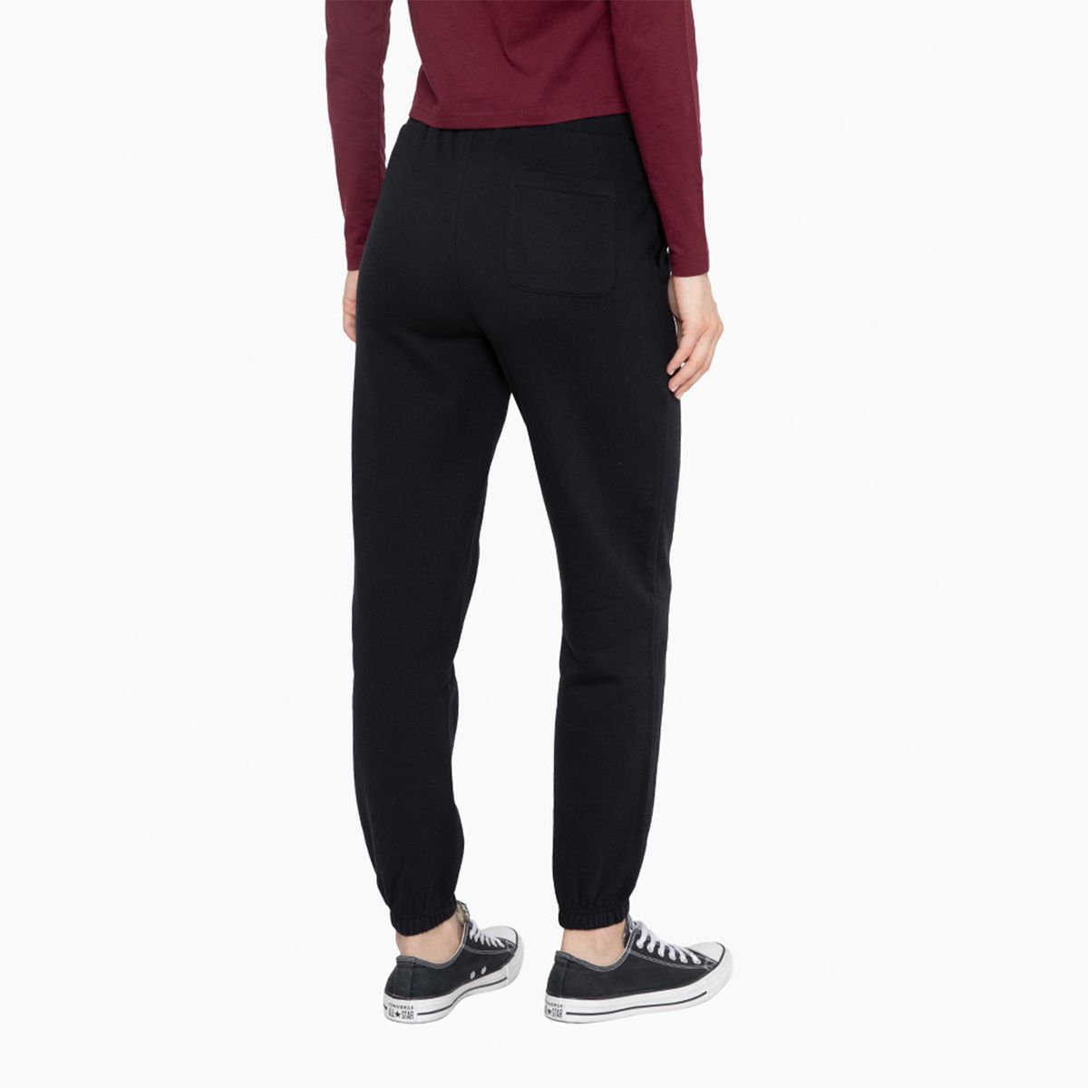 CONVERSE - Pantalón Converse Basic Mujer Negro