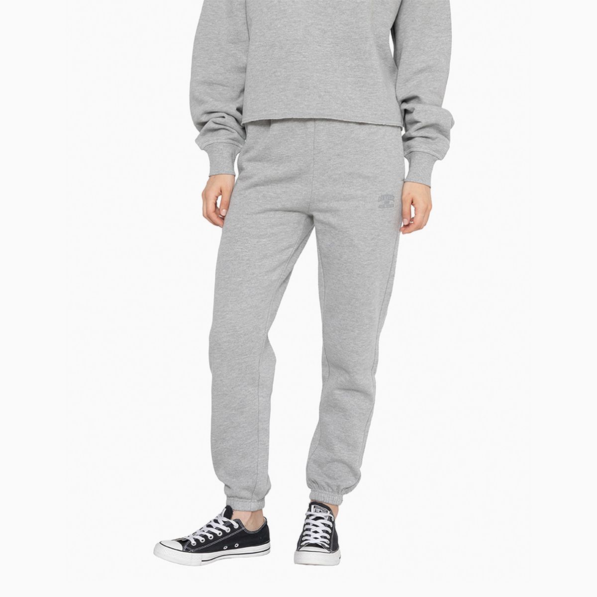 CONVERSE - Pantalón Converse Basic Mujer Gris