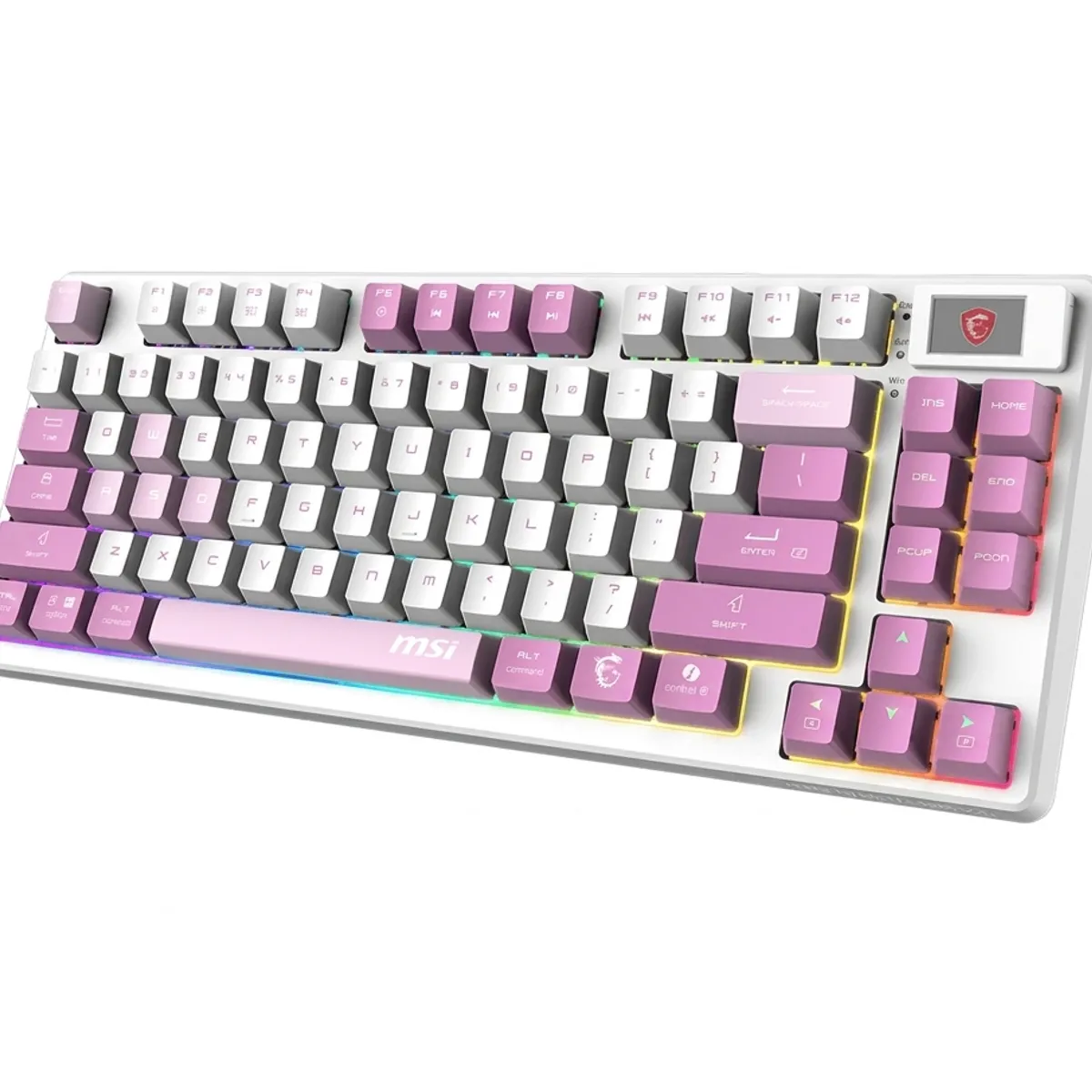 MSI - Teclado Mecanico MSI Forge GK600 TKL Wireless y Bluetooth