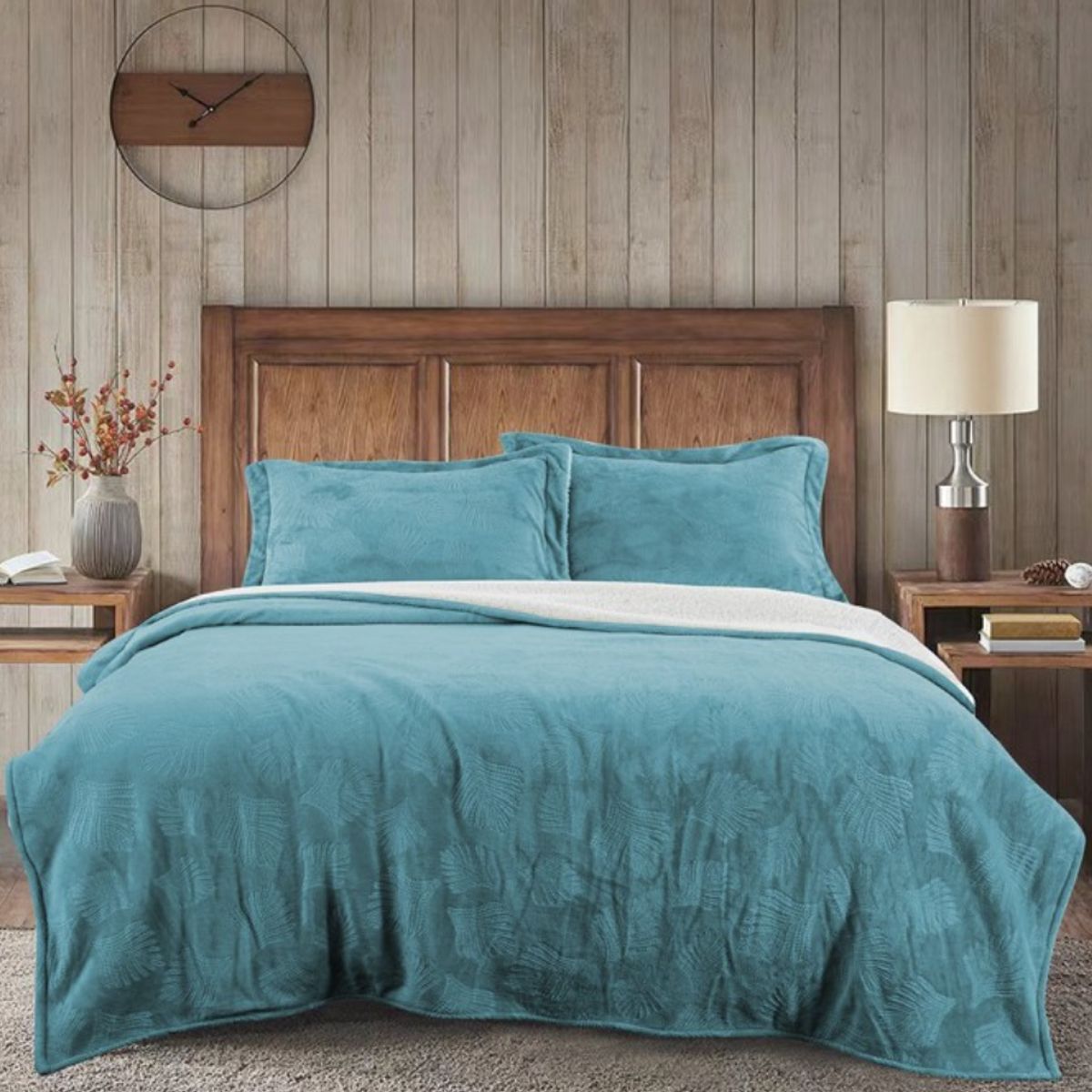 ILLUSIONS - Cobertor Cubrecama illusions Sherpa Embossed 2 plazas Infinity