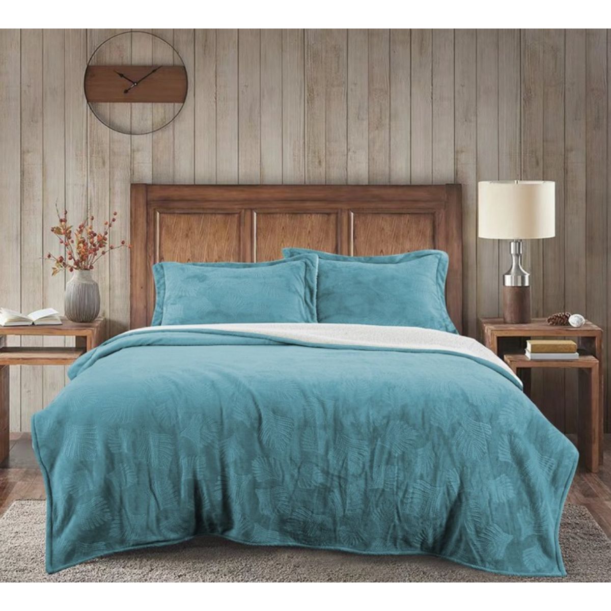 ILLUSIONS - Cobertor Cubrecama illusions Sherpa Embossed 2 plazas Infinity