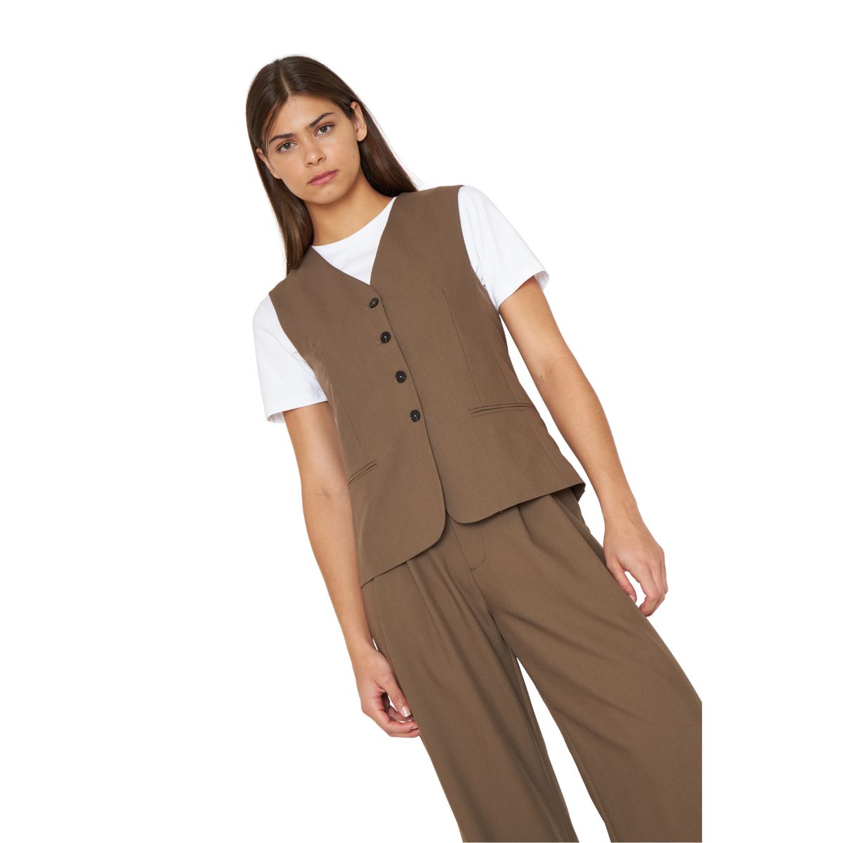 JACINTA TIENDA - Vest Alex café Jacinta Tienda