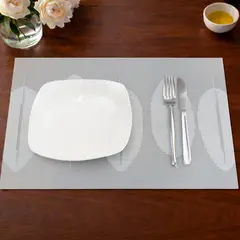 NAUTICA - Individual de mesa Home 45x30cm reversible hojas blanco