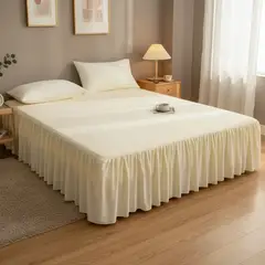 GENERICO - Faldones para cama 2 plazas el complemento perfecto para tu ropa de cama 150x200Cm