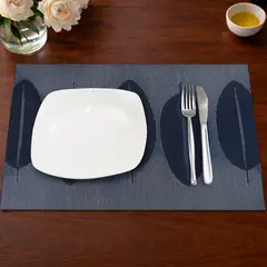 NAUTICA - Individual de mesa Home 45x30cm reversible hojas azul