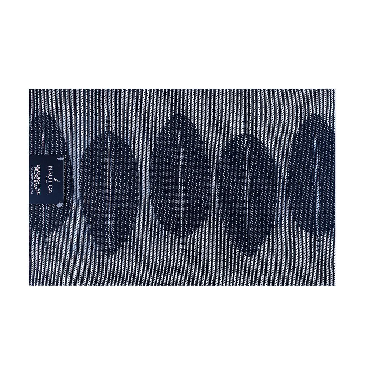 NAUTICA - Individual de mesa Nautica Home 45x30cm reversible hojas azul