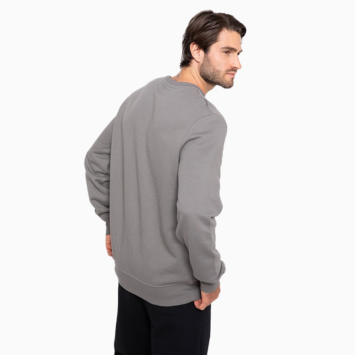 CONVERSE - Polerón Converse Basic Crew Hombre Gris