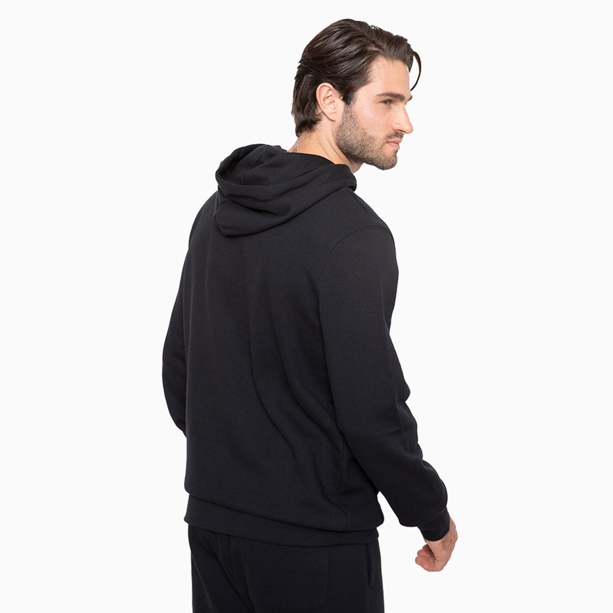 CONVERSE - Polerón Converse Basic Hoodie Hombre Negro