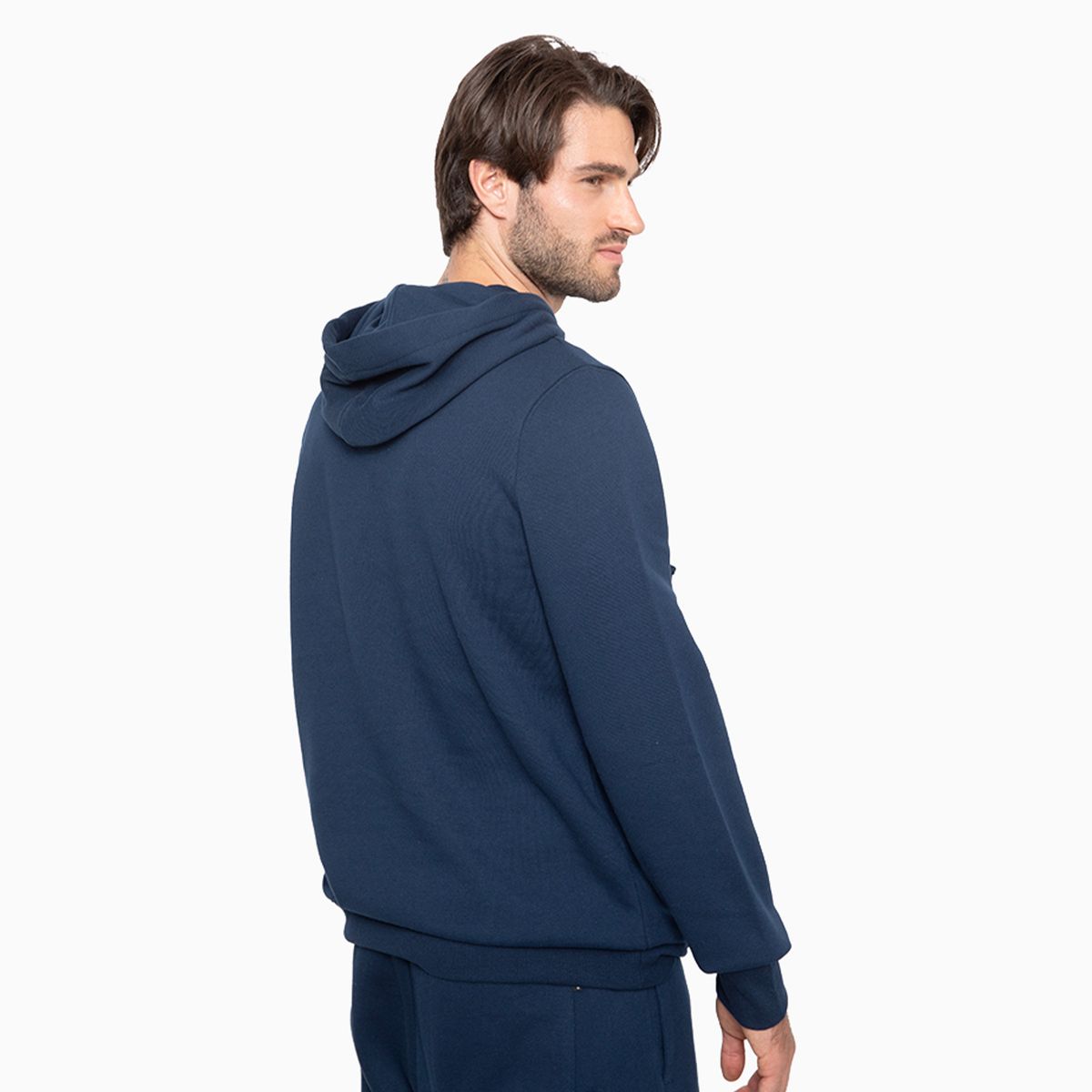 CONVERSE - Polerón Converse Basic Hoodie Hombre Azul