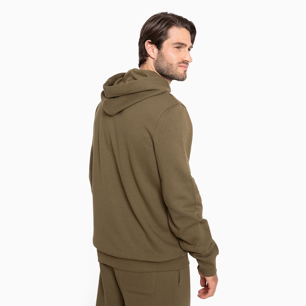 CONVERSE - Polerón Converse Basic Hoodie Hombre Verde