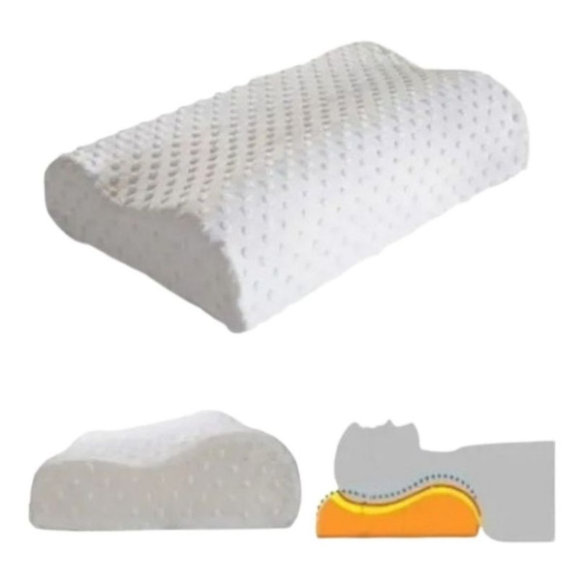 GENERICO - Almohada Memory Pillow Ortopédica Indeformable Cervical