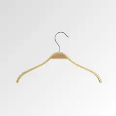 GENERICO - Set 10 Ganchos De Madera Colgadores Para Ropa Antideslizante