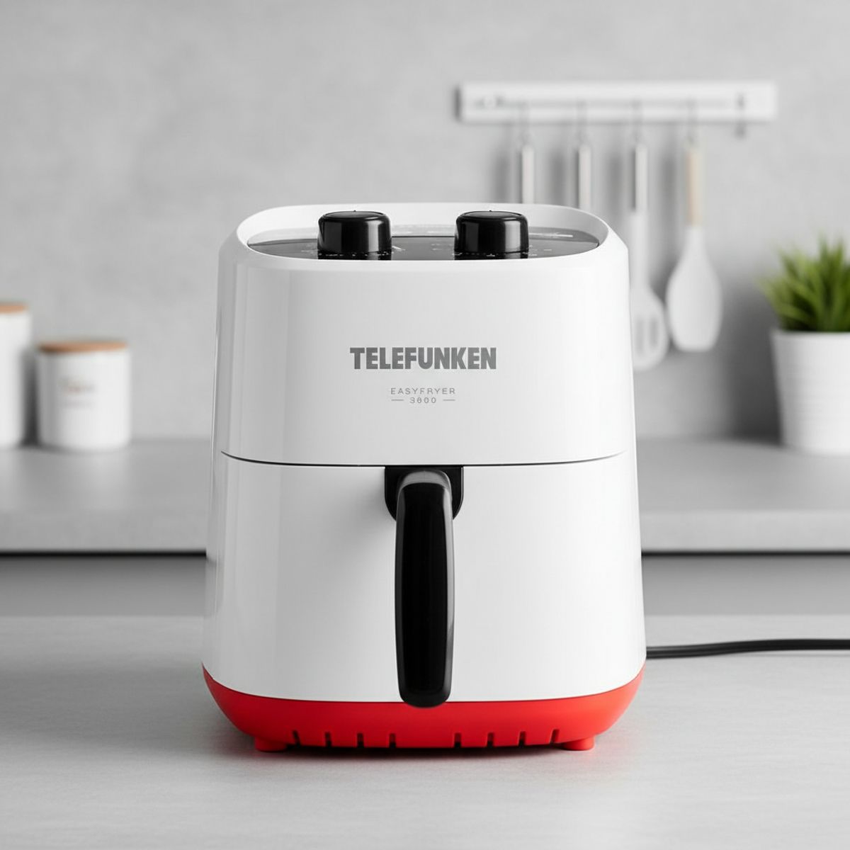 TELEFUNKEN - Freidora De Aire Telefunken EasyFryer 3600 Blanco negro