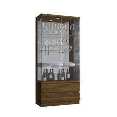 DI PORETTI - VITRINA DIAMANTE 2PVIDRIO 2C CAFÉ