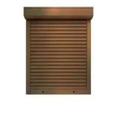 PERSIALUX - Persiana Exterior de Seguridad Roble de 1mts. Ancho x 1mts. Alto Motorizada