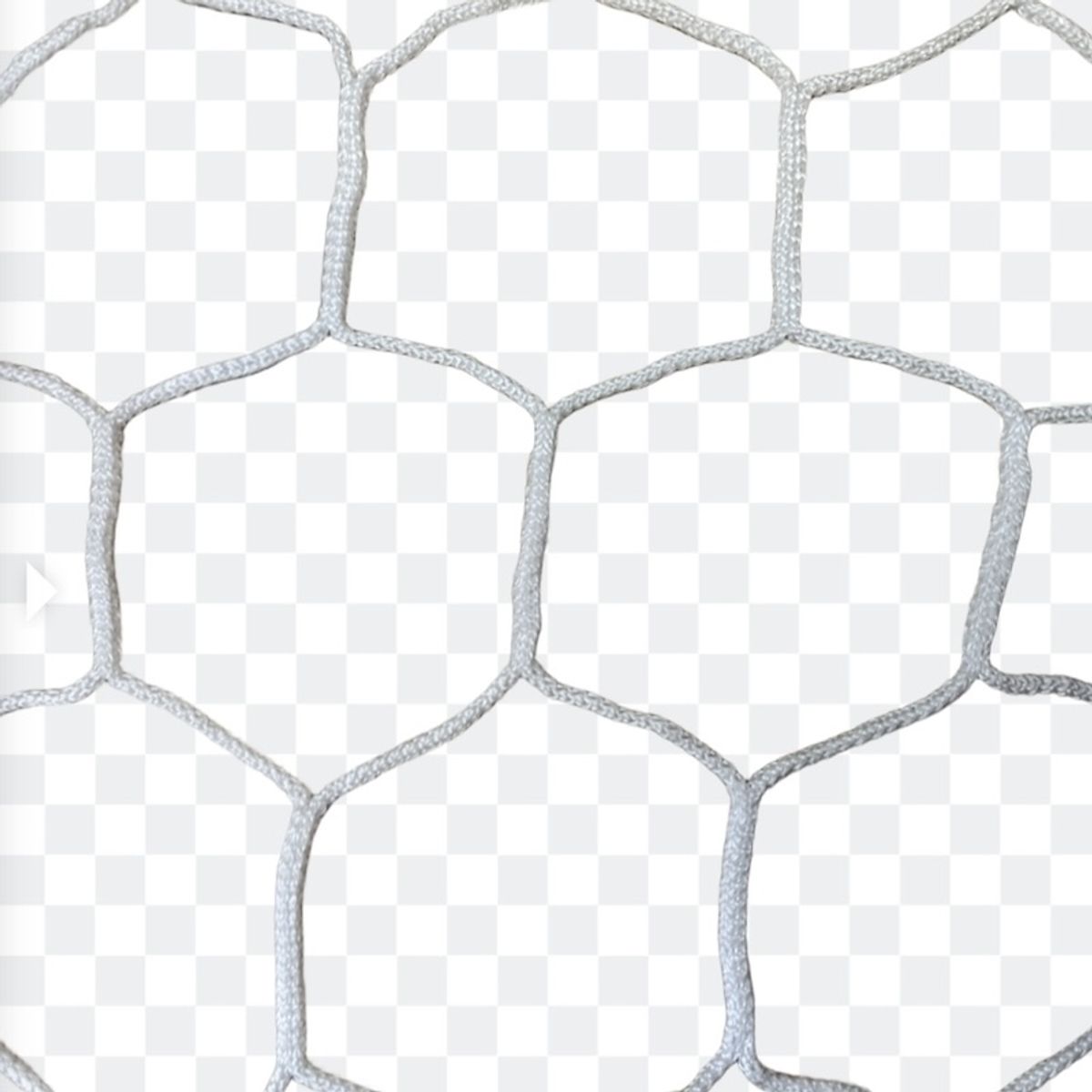 GENERICO - Par de Mallas para arcos Porfesionales Red Hexagonal Color Blanco medidas segun FIFA