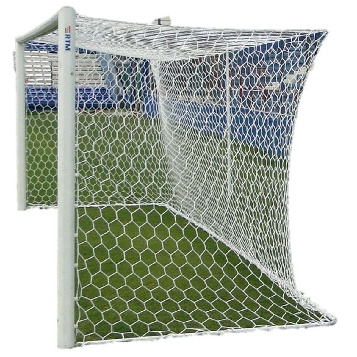 GENERICO - Par de Mallas para arcos Porfesionales Red Hexagonal Color Blanco medidas segun FIFA