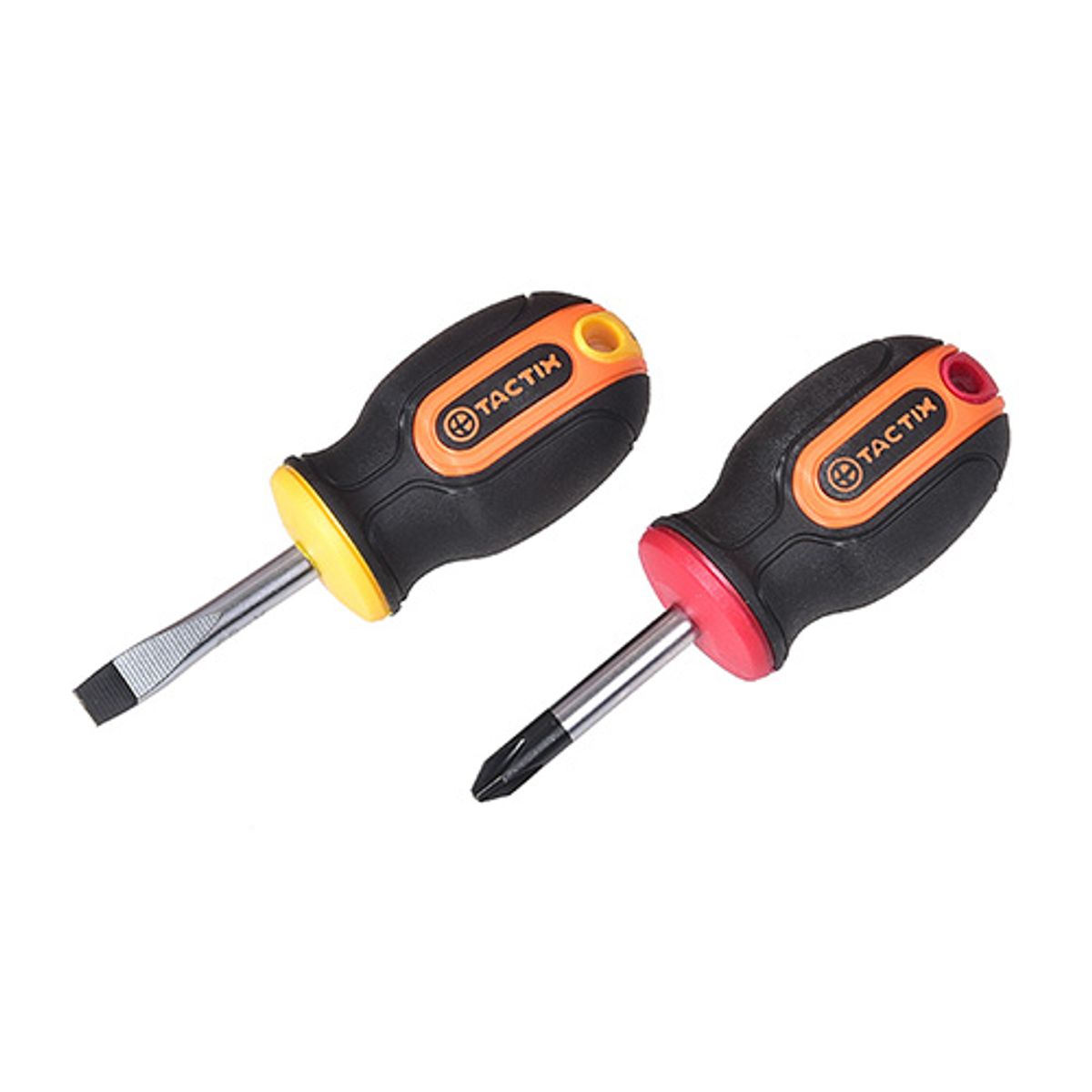 TACTIX - JUEGO DESTORNILLADORES PERILLEROS 2 PZS TACTIX BI-MATERIAL