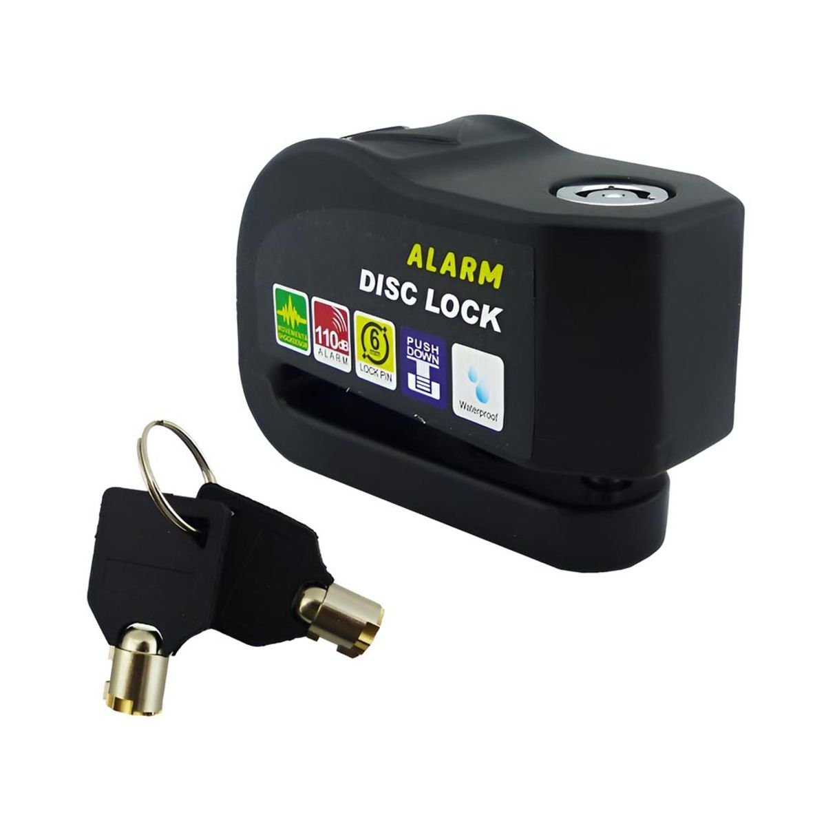 EON - Candado Disco Moto con Alarma Antirobo