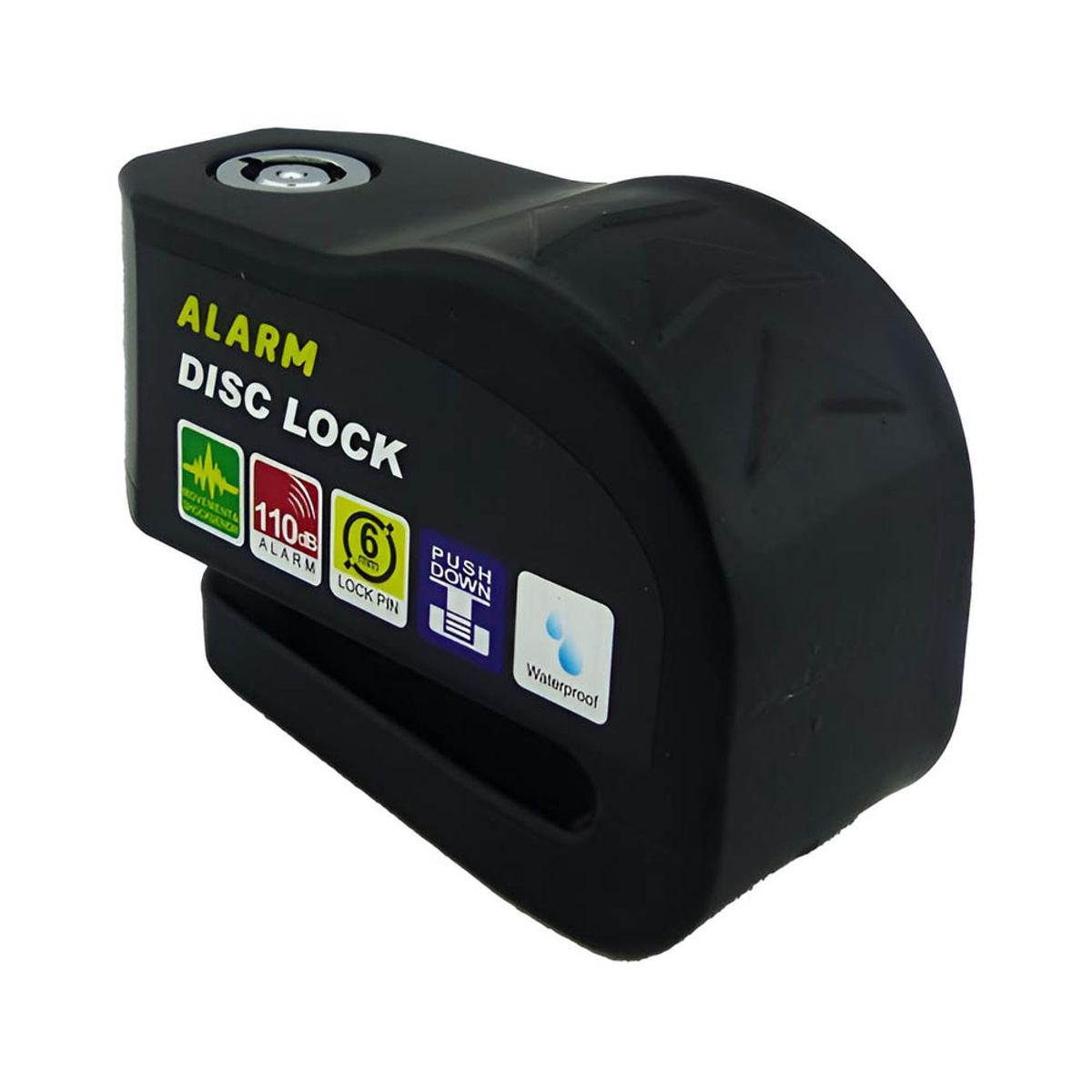 EON - Candado Disco Moto con Alarma Antirobo
