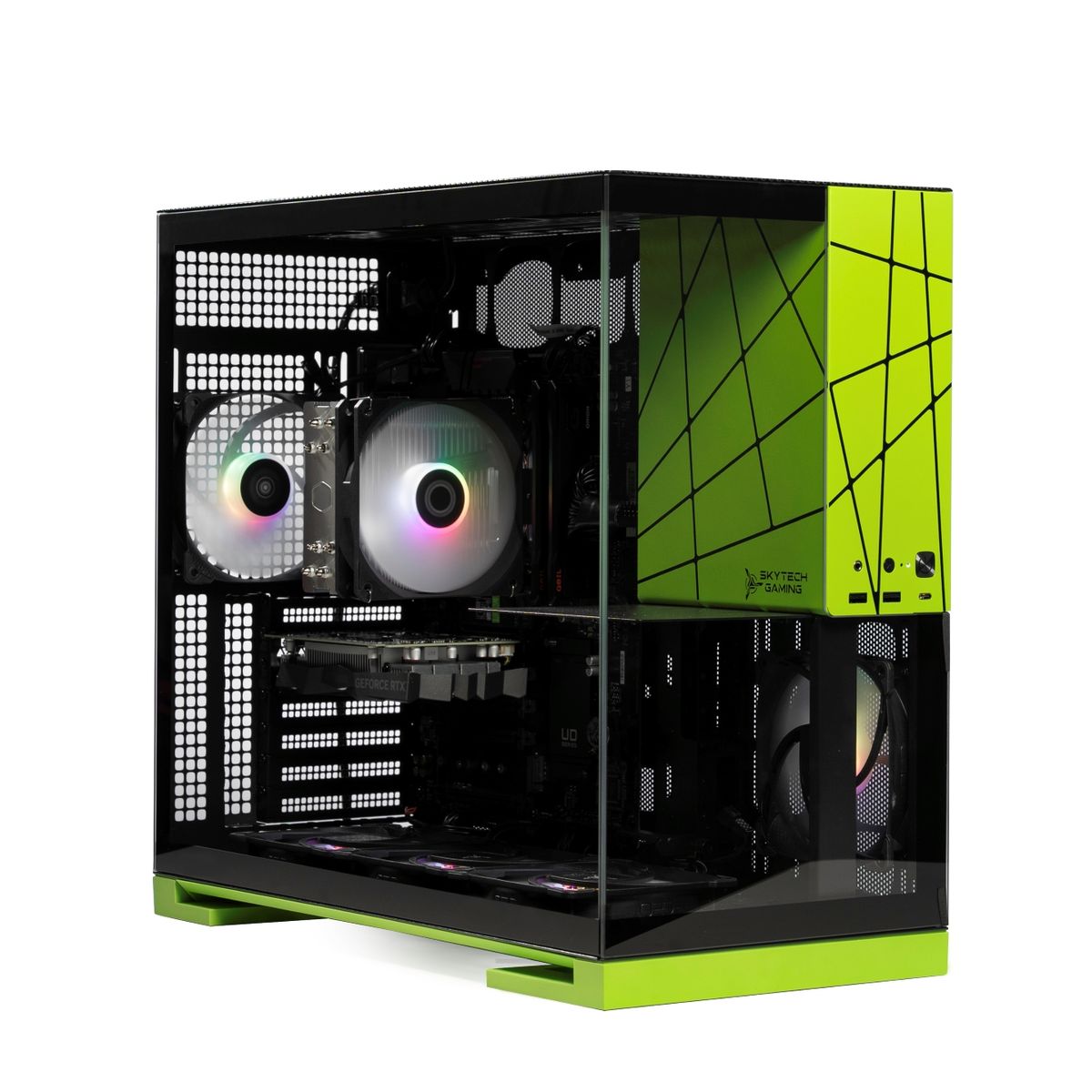 SKYTECH - Desktop Gamer Skytech Viper Green Skytech AMD Ryzen 7 5700 16GB RAM RTX 3050 6GB