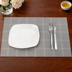 NAUTICA - Individual de mesa Home 45x30cm gris a cuadros