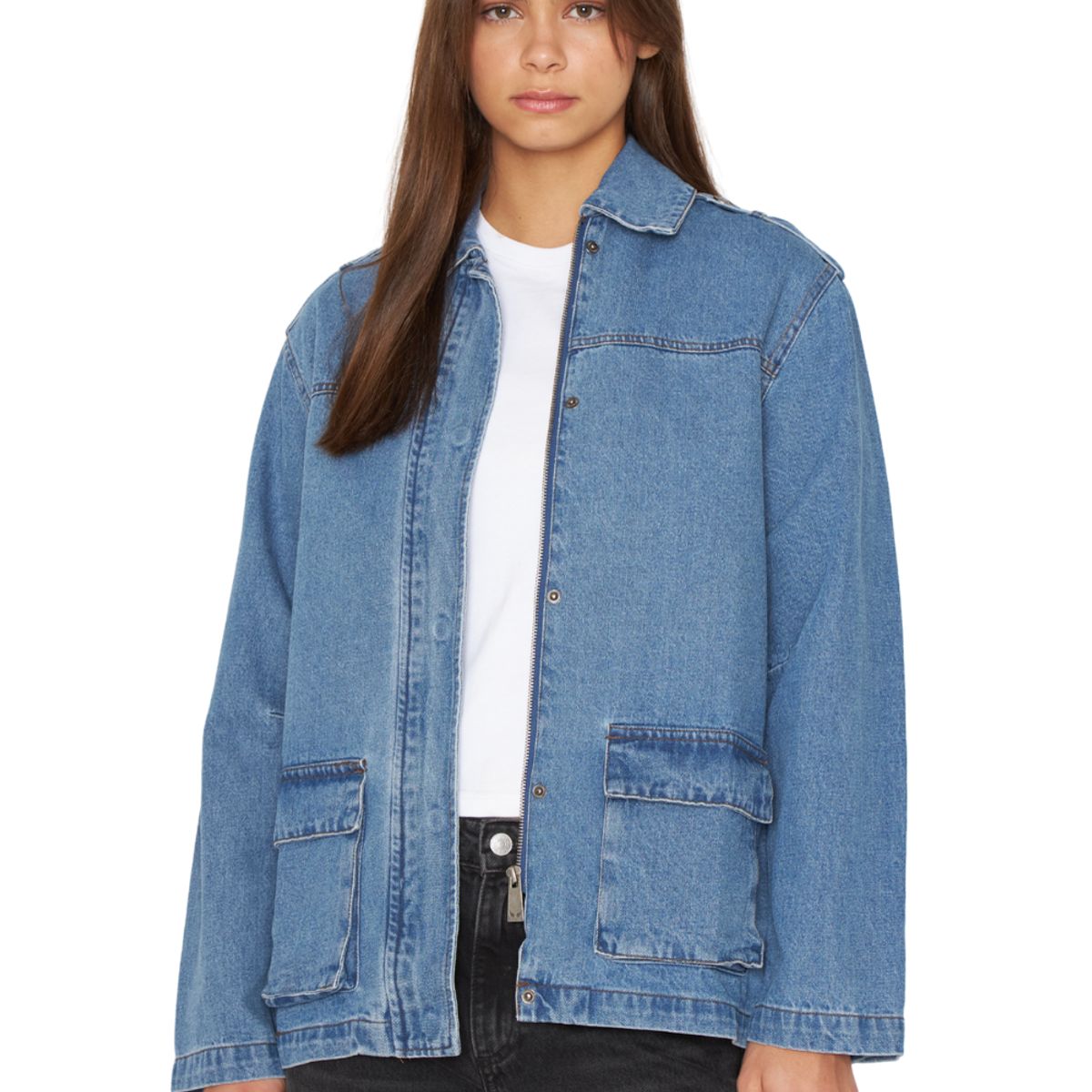 JACINTA TIENDA - Chaqueta Denim Pola azul Jacinta Tienda