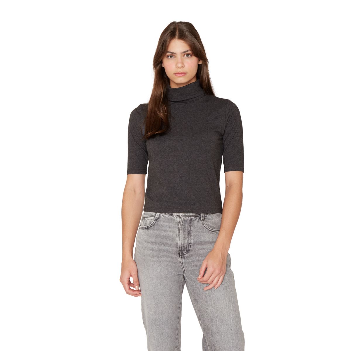 JACINTA TIENDA - Polera Consu III gris oscuro Jacinta Tienda