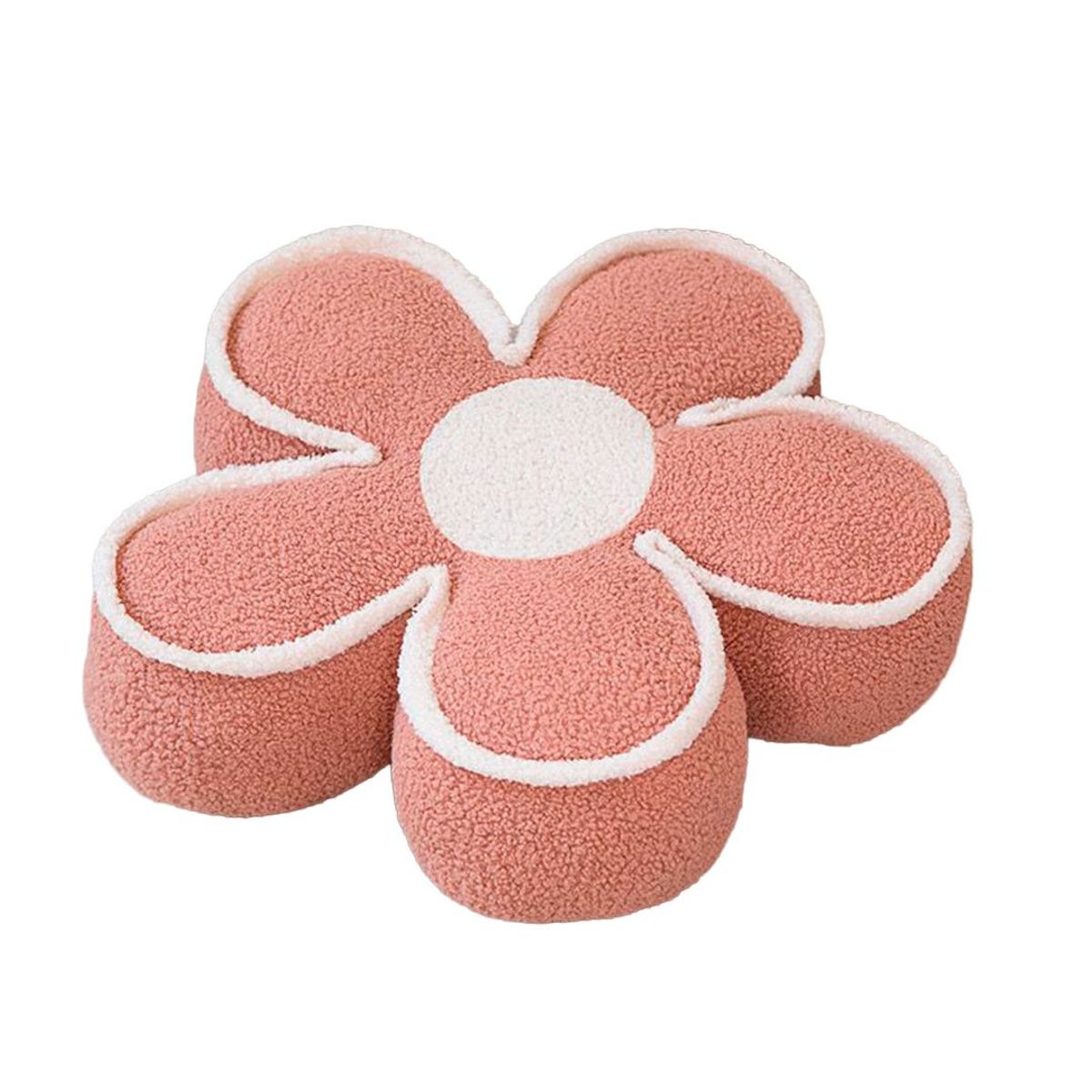 GENERICO - Cojín Decorativo Flor  Diseño Moderno Color Rosa