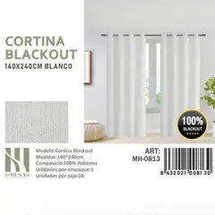 GENERICO - Juego De Cortinas Blackout 2 Paños 140x240 cm